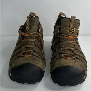 KEEN Men's Olive and Black Athletic Shoes/ Steel Toe Shoe